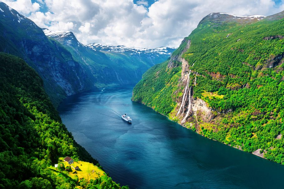 Flugreise Skandinavien - Fjord