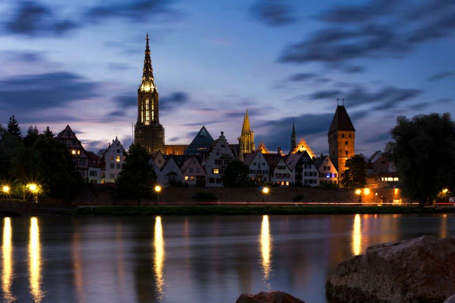 Städtereise Ulm - Ulm bei Nacht
