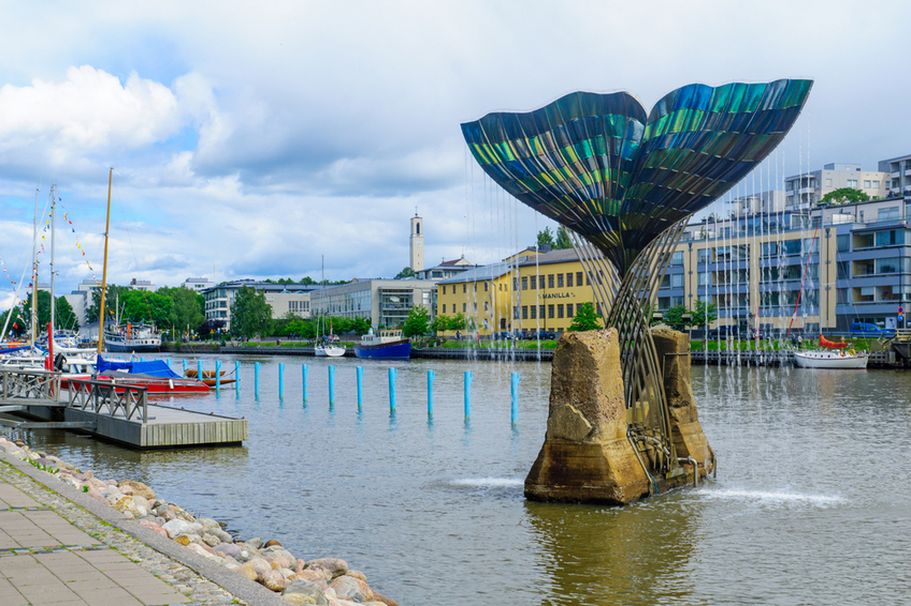 Flugreise Finnland -  Turku Wasserbrunnen