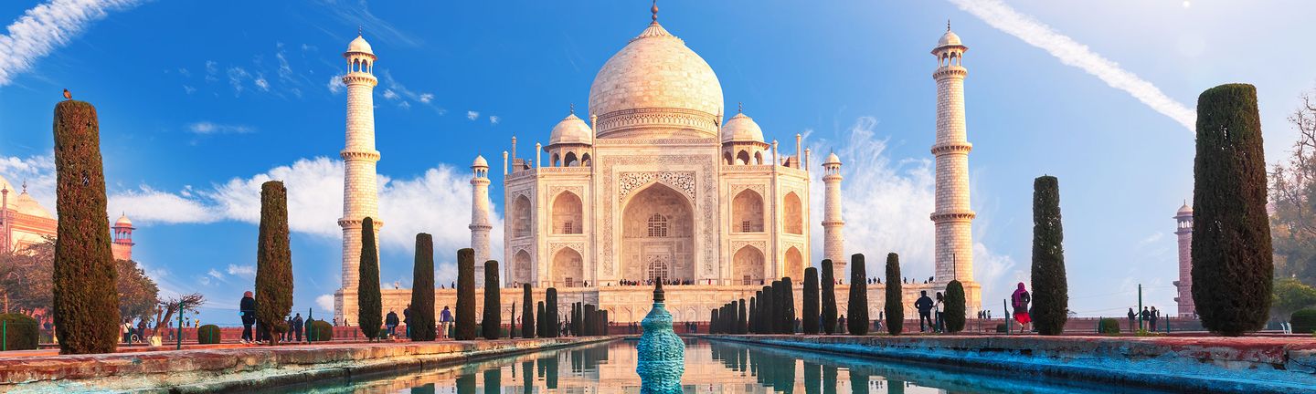 Flugreise Indien Taj Mahal