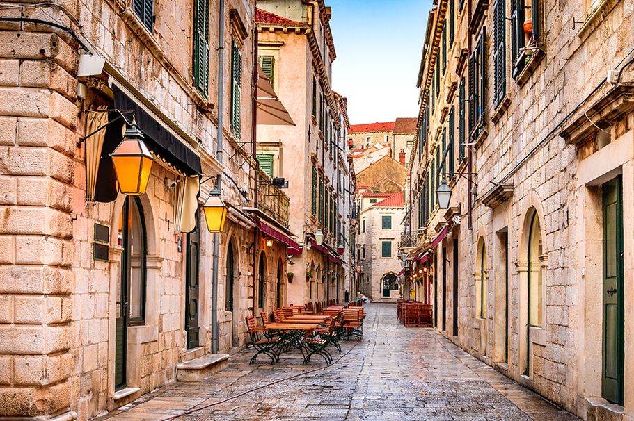 Urlaub in der Altstadt von Dubrovnik in Kroatien