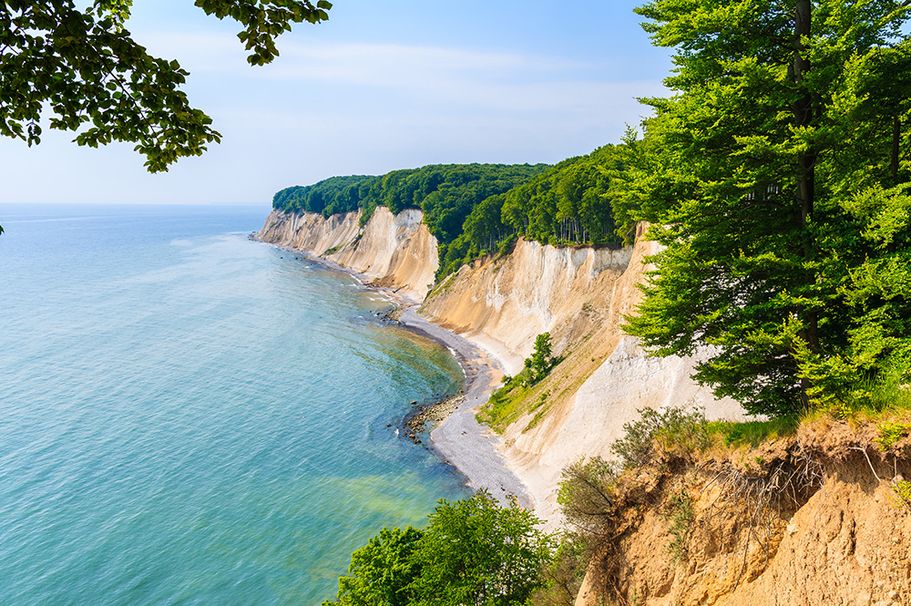 Urlaub in Rügen an der Ostee mit Kreidefelsen