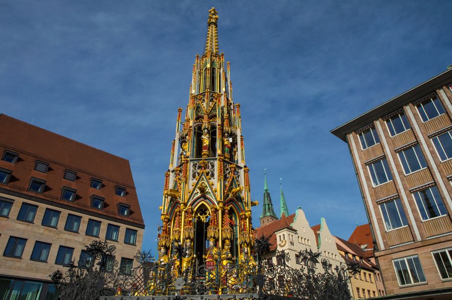Städtereise Nürnberg - Brunnen 