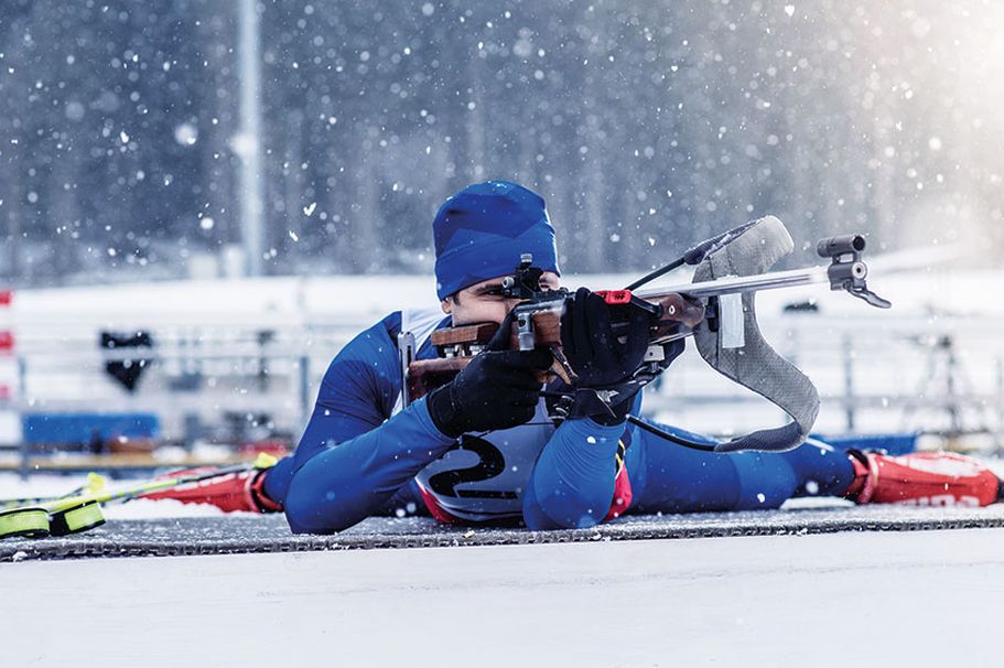 Biathlon Weltcup zum Beispiel in Hochfilzen