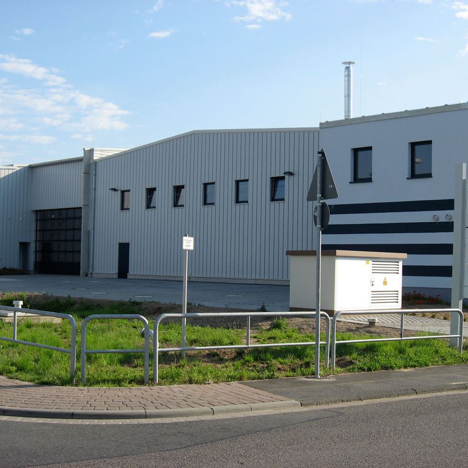 Bau des STEWA Reisezentrums in Kleinostheim