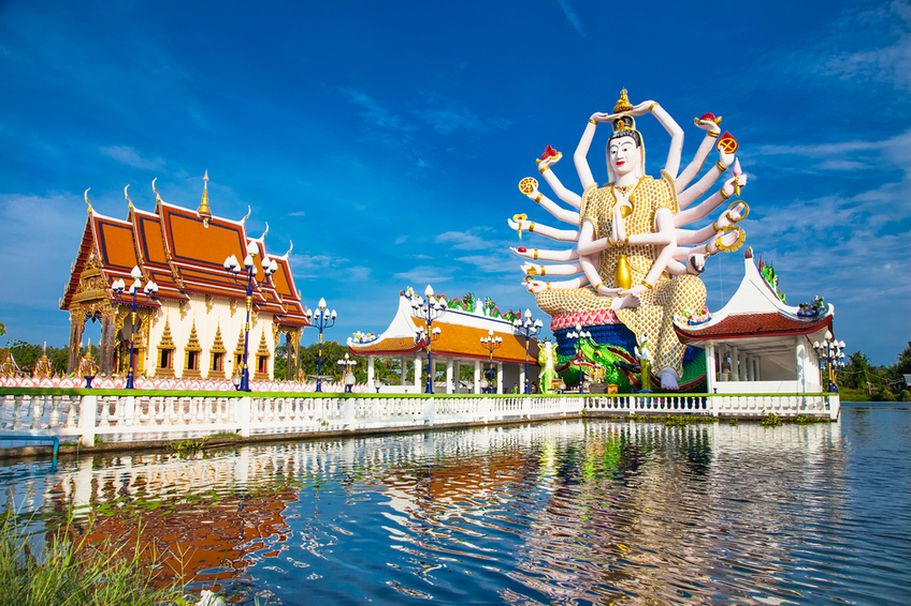 Südostasien - Wat Plai Laem- Tempel