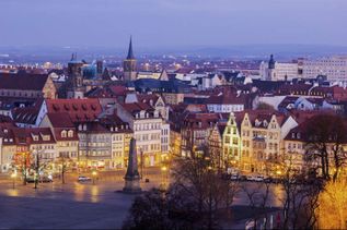 Städtereise Erfurt - Nachts