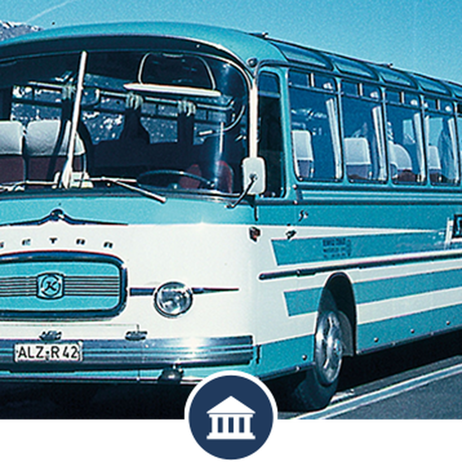 Erfahrung in der Reisebranche - alter STEWA-Reisebus