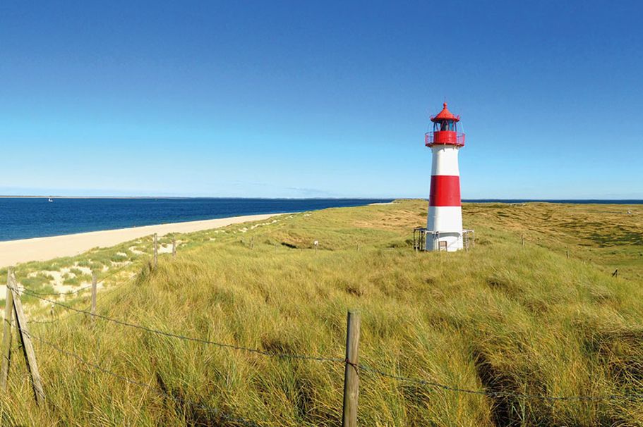 Nordsee Deutschland: Leuchtturm auf der Insel Sylt