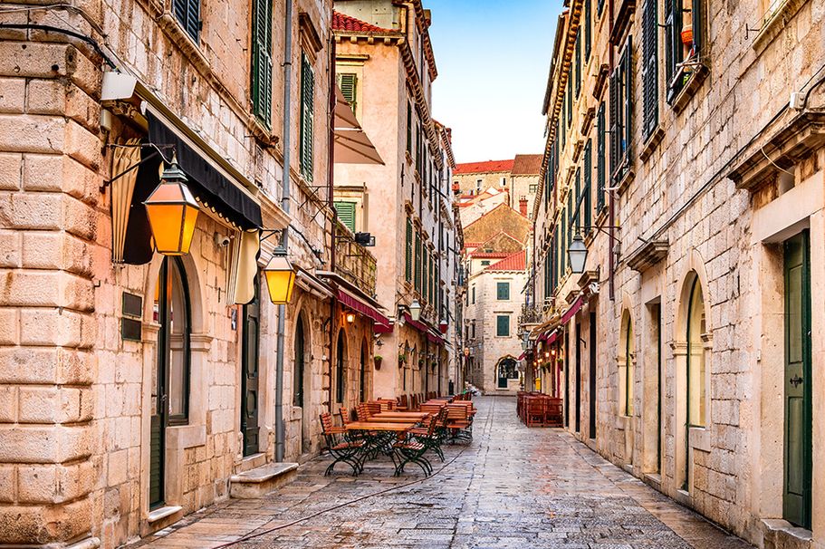 Urlaub in der Altstadt von Dubrovnik in Kroatien