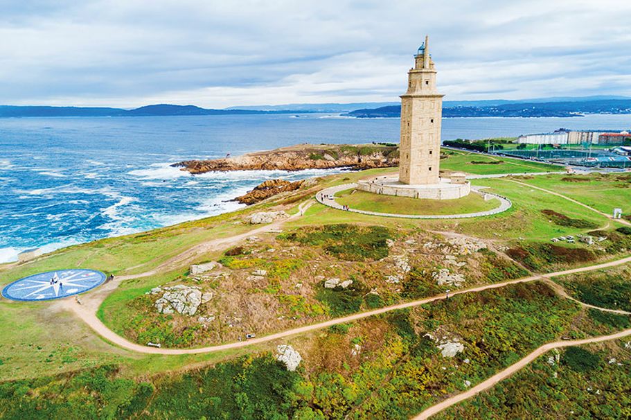 La Coruna am Nordwestzipfel von Spanien