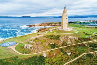 La Coruna am Nordwestzipfel von Spanien
